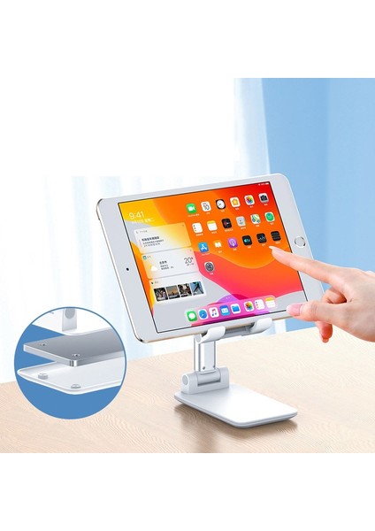 Pembe Evrensel Masaüstü Cep Telefonu Tutucu IPhone IPad Için Standı Ayarlanabilir Tablet Katlanabilir Masa Cep Telefonu Danışma Standı Tutucu (Yurt Dışından) modelleri