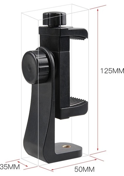 Tip 2 Evrensel Telefon Klipsi 1/4 "vida Tripod Kafa Telefon Tutucu Standı Tripod Monopod Tutucu Braketi 360 Derece iPhone Samsung Için (Yurt Dışından)