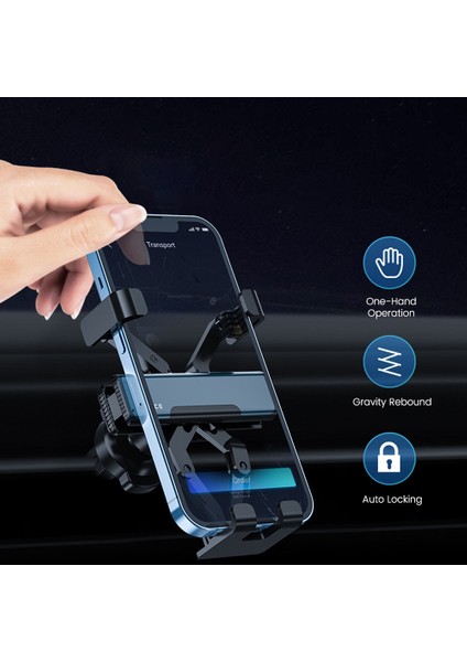 Gri Hava Firar Olaf Araç Telefonu Tutucu Akıllı Telefon Gps Desteği Montaj iPhone 13 12 11 Pro Max Xiaomi Samsung Yerçekimi Telefon Tutucu Arabada (Yurt Dışından) modelleri