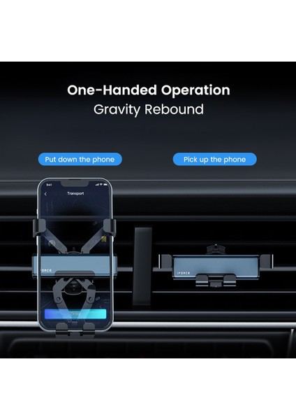 Gri Hava Firar Olaf Araç Telefonu Tutucu Akıllı Telefon Gps Desteği Montaj iPhone 13 12 11 Pro Max Xiaomi Samsung Yerçekimi Telefon Tutucu Arabada (Yurt Dışından) indirimleri