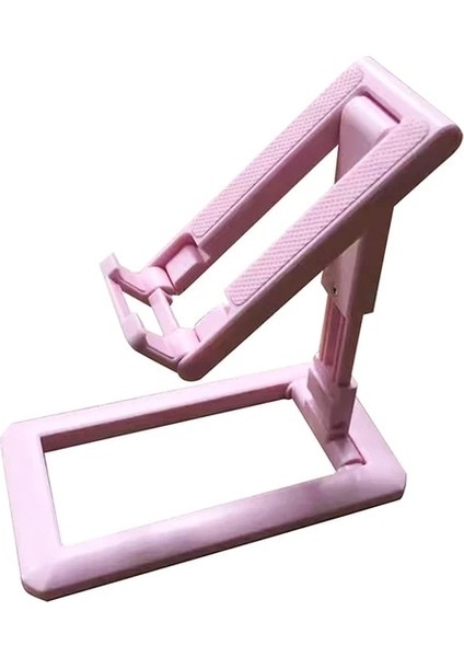 Pink-01 Katlanabilir Tablet Cep Telefonu Masaüstü Telefon iPad iPhone Samsung Için Standı Masa Tutucu Ayarlanabilir Masa Braketi Akıllı Telefon Standı (Yurt Dışından)
