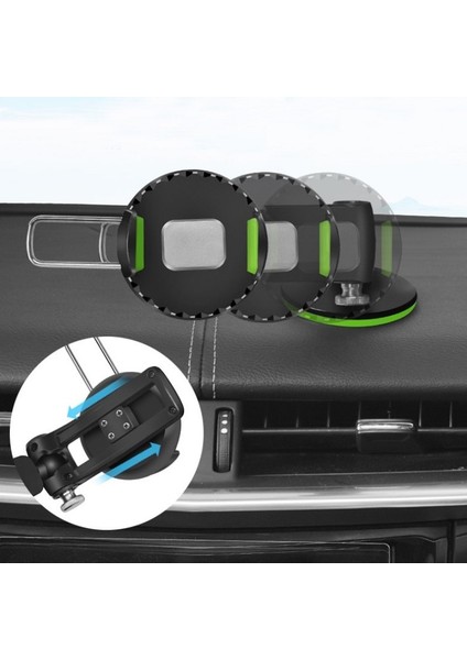 Yeşil Evrensel Pano Araç Telefonu Tutucu Vantuz Telefon Standı Desteği iPhone 13 12 Pro Max Xiaomi Samsung Araba Cep Telefonu Montajı (Yurt Dışından) indirimleri