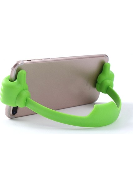 Yeşil Başparmak Yukarı Cep Telefonu Tutucu, Ayarlanabilir Plastik Telefon Standı, iPhone Xiaomi Samsung Için Çok Renkli Taşınabilir Masaüstü Standı (Yurt Dışından)