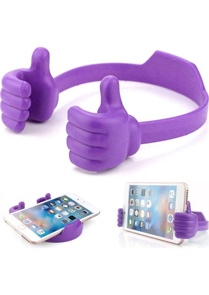 Yeşil Başparmak Yukarı Cep Telefonu Tutucu, Ayarlanabilir Plastik Telefon Standı, iPhone Xiaomi Samsung Için Çok Renkli Taşınabilir Masaüstü Standı (Yurt Dışından) modelleri