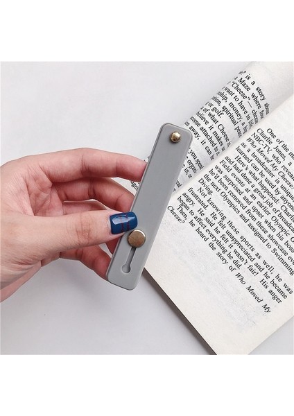 07 Silikon Bileklik Parmak Yüzük Kavrama Cep Telefon Tutucu Standı Itme Çekme Etiket Yapıştırın Evrensel El Bandı Telefon Tutucu Braketi (Yurt Dışından)
