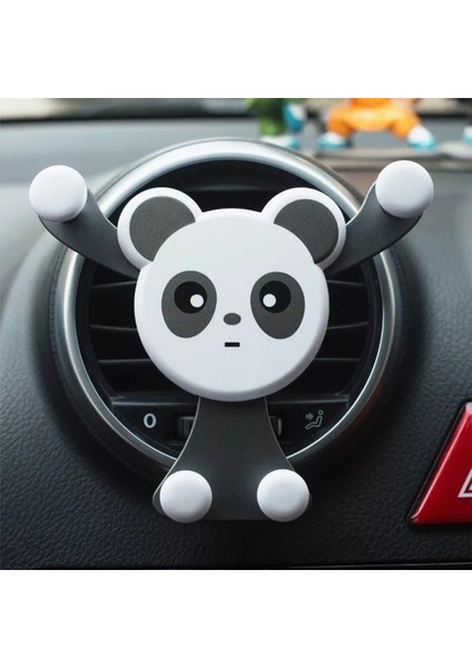02 Yeni Evrensel Panda Yerçekimi Araç Telefonu Tutucu Hava Firar Montaj Standı Cep Telefonu Gps Için Otomatik Braket Cep Telefonu Araba Aksesuarları (Yurt Dışından) fiyatları