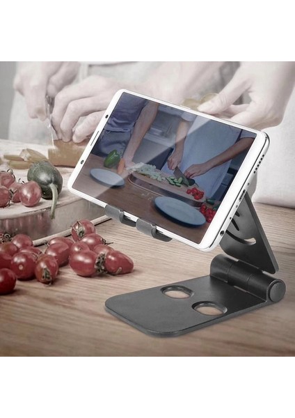 Beyaz Ryra Cep Telefonu Ayarlanabilir Raf Plastik Koltuk Masaüstü IPAD Tablet Şarj Tabanı Çift Tutucu Tembel Insanlar Masaüstü Standı (Yurt Dışından)