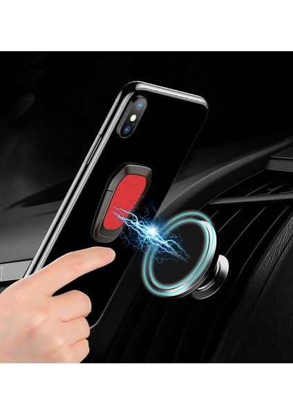 Kırmızı Metal Parmak Iş Yüzük Evrensel Cep Telefon Tutucu 360 Derece Dönme Parmak Yüzük Tutucu Manyetik Araç Braketi Standı (Yurt Dışından) indirimleri