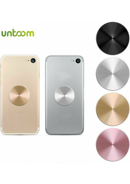 Altın Untoom Metal Plaka Manyetik Araç Telefonu Tutucu Evrensel Demir Sac Disk Etiket Araba Için Montaj Standı Mıknatıs Telefon Desteği (Yurt Dışından) indirimleri