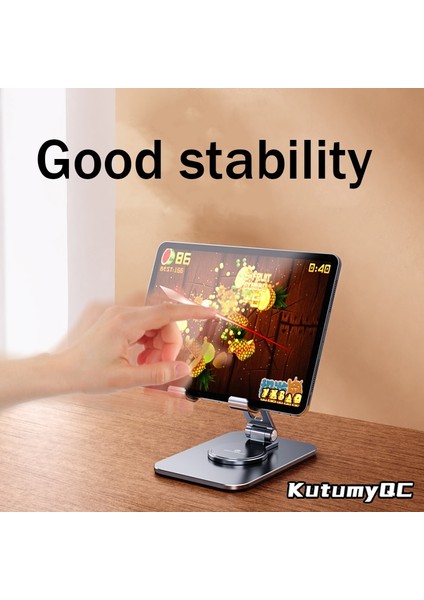Stil 3 Gümüş 360° Metal Masa Mobil Kutumyqc Telefon Tutucu Standı iPhone iPad Xiaomi Ayarlanabilir Masaüstü Tablet Tutucu Cep Telefonu Standı (Yurt Dışından) indirimleri