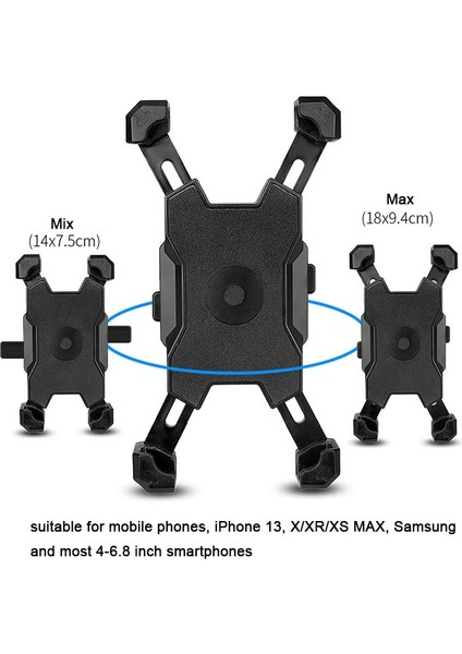 Kırmızı Bisiklet Telefon Tutucu Evrensel Motosiklet Bisiklet Telefon Tutucu Gidon Standı Montaj Braketi IPhone 13 12 11 Için Kolay Açık (Yurt Dışından) fırsatları