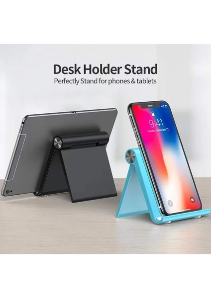 Blackb Katlanabilir Telefon Tutucu Standı Moblie Telefonu Desteği iPhone 13 12 11 Xiaomi Samsung Huawei Tablet Masası Cep Telefonu Tutucu Standı (Yurt Dışından) modelleri