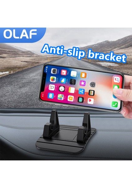 Mavi Araç Telefonu Tutucu Kaymaz Araç Dashboard Standı iPhone Samsung Xiaomi Huawei Evrensel Gps Mat Yumuşak Silikon Braketi Araba Için (Yurt Dışından) fiyatları