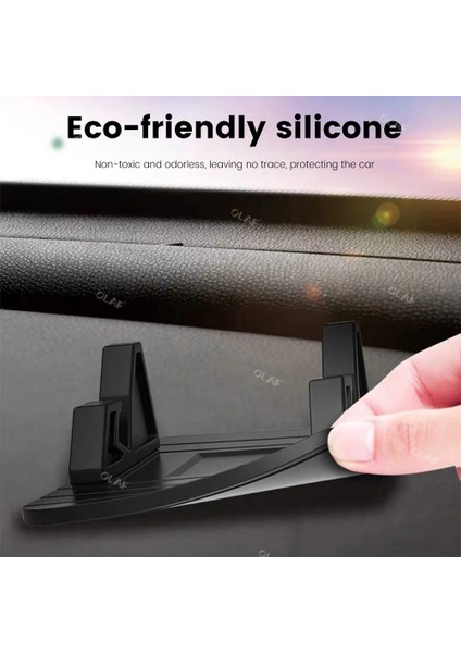 Mavi Araç Telefonu Tutucu Kaymaz Araç Dashboard Standı iPhone Samsung Xiaomi Huawei Evrensel Gps Mat Yumuşak Silikon Braketi Araba Için (Yurt Dışından) indirimleri