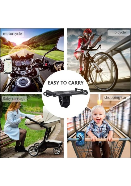 Siyah Yeni Tip Evrensel Bisiklet Cep Telefonu Tutucu Cep Cep Telefonu Gps Için Silikon Motosiklet Bisiklet Bisiklet Gidon Standı (Yurt Dışından) fırsatları