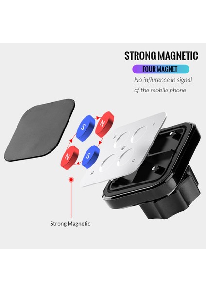 XIPASTE40 O11 Manyetik Araç Telefonu Tutucu Mıknatıs Desteği Standı Montaj Cep Cep Telefonu Telefon Gps Mıknatıs Araç Montaj iPhone Xiaomi Samsung Için (Yurt Dışından) fiyatları
