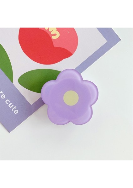 Stil 2 Güzel Parlak Renkli Küçük Çiçekler Genişletilebilir Telefon Griptok Tutucu Kavrama Parmak Yüzük Desteği Katlanır Soket Tutucu (Yurt Dışından)