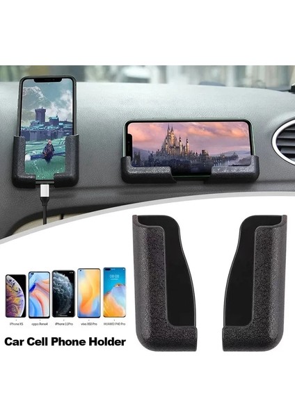 2 Adet Kendinden Yapışkanlı Araç Telefonu Tutucu Pano Mobil Tutucu Çok Fonksiyonlu Telefon Standı Montaj Braketi IPhone 14 Için Duvar Kanca Askısı (Yurt Dışından) fiyatları