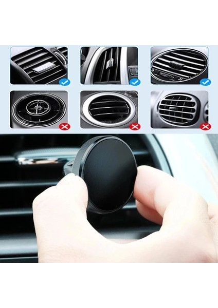 Gül Altın Manyetik Araç Telefonu Tutucu Mıknatıs Hava Firar Akıllı Telefon Mobil Standı Hücre Gps Desteği iPhone 14 13 12 Xr Xiaomi Huawei Samsung (Yurt Dışından) modelleri