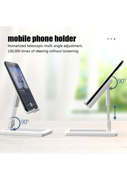 004 Taşınabilir Tablet Cep Telefonu Masaüstü Tutucu iPad iPhone Samsung Için Masa Telefonu Standı Ayarlanabilir Masa Braketi Akıllı Telefon Standı (Yurt Dışından) fiyatları