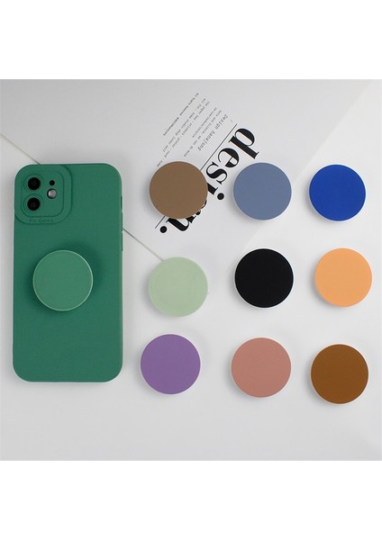 Mor Yuvarlak Telefon Soketi Kavrama Tok Telefon Tutucu Yuvarlak Moda Parmak Yüzük Akıllı Telefon Kavrama Dağı Katlanabilir Genişleyen Mobil Destek iphone (Yurt Dışından) modelleri