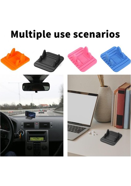 Siyah Ryra Silikon Cep Telefonu Tutucu Braketi Cep Telefonu Araç Braketi Masa Masa Standı Düz Silikon Döner Braket Mini Araç Braketi (Yurt Dışından) fiyatları