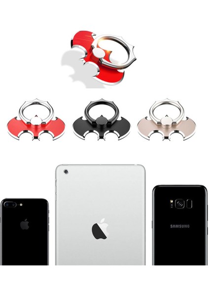 Pembe 360 Derece Döndürme Tutucu Parmak Yüzük Yarasa Cep Telefon Standı Tutucu Xiaomi/huawei/iphone Tüm Akıllı Telefon Holde (Yurt Dışından) indirimleri