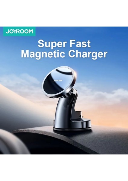 Deniz Mavisi Joyroom 15W Hızlı Manyetik Araç Telefonu Tutucu Kablosuz Şarj Cihazı iPhone 14 13 12 Serisi Qi Araç Şarjı Tutucu Samsung Huawei Için (Yurt Dışından) fiyatları
