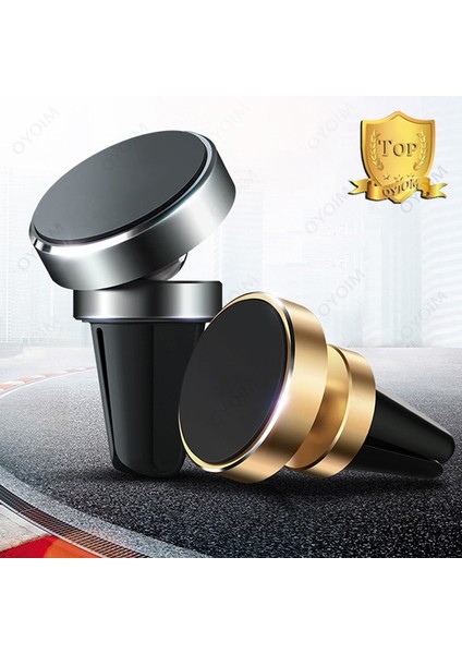 Manyetik Çıkartmalar 2023 Yeni Araba Manyetik Cep Telefonu Tutucu Metal Alaşım Rotasyon Cep Telefonu Standı Kickstand Montaj Otomatik Iphone Xiaomi Gps Standı (Yurt Dışından) fiyatları