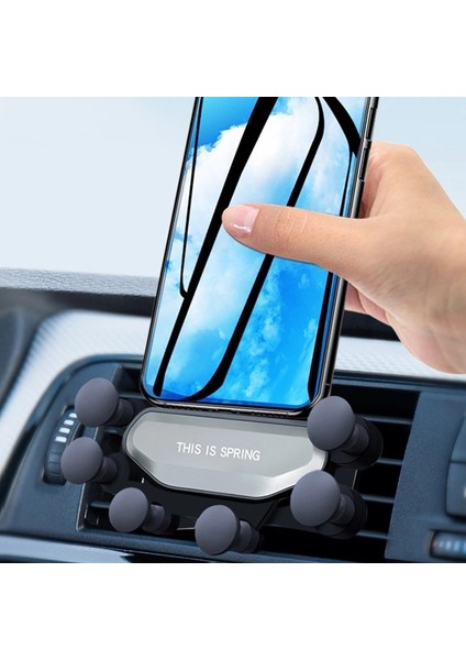 Tip 1 Gri Renk 2022 Yeni Bir Evrensel Araç Telefonu Tutucu Gps Standı Yerçekimi Standı Arabada Telefon Için Standı Manyetik Yok iPhone x 8 Için Xiaomi Desteği (Yurt Dışından) modelleri