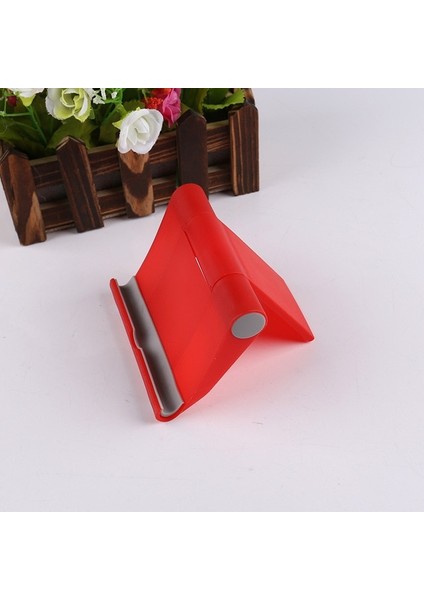 C11-RED Evrensel Katlanabilir Masa Telefonu Tutucu Montaj Standı Samsung S20 Artı Ultra Not 10 IPhone 11 Cep Telefonu Tablet Masaüstü Tutucu (Yurt Dışından)