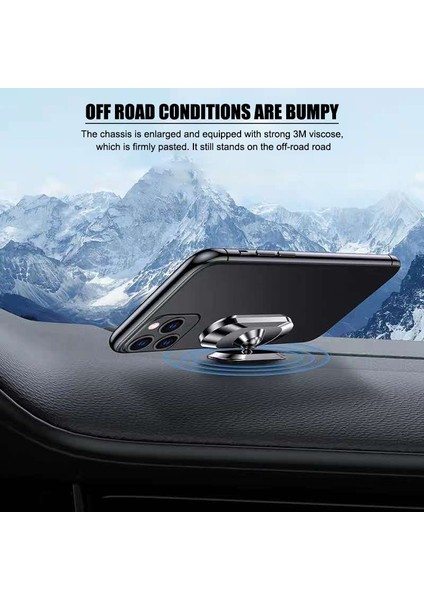 Siyah ve 2 Metal Manyetik Telefon Tutucu 360 Dönen Araç Telefonu Tutucu Standı Çinko Alaşım Mıknatıs Araba Destek Dağı Cep Telefonu Tutucu (Yurt Dışından) modelleri