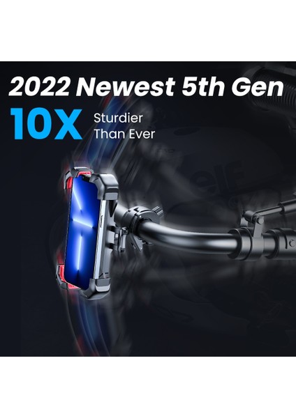 Siyah Bisiklet Tutucu Joyroom Bisiklet Tutucu 360° Görünüm Evrensel Bisiklet Telefon Tutucu 4,7-7 Inç Akıllı Telefon Için Stand Darbeye Dayanıklı Montaj Braketi Gps Klipsi (Yurt Dışından) fiyatları