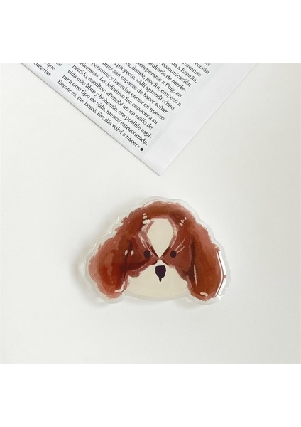 M151 Lüks Parlak Genişletilebilir Telefon Tutucu Karikatür Hayvan Köpek Katlanabilir Elastik Kavrama Tok Soket Parmak Yüzük Braketi Aksesuarları (Yurt Dışından)