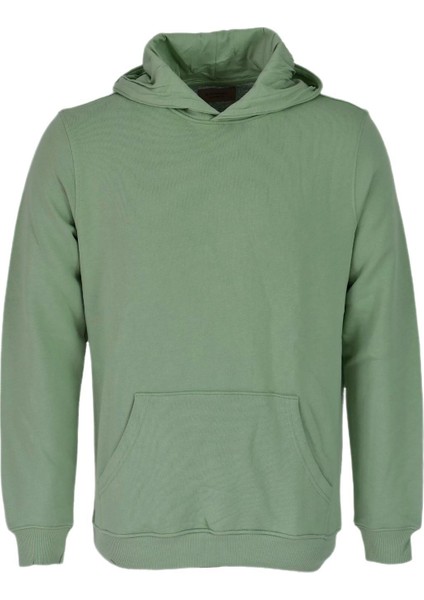 Erkek Kapüşonlu Basic Sweatshirt R2248 BGL-ST03192