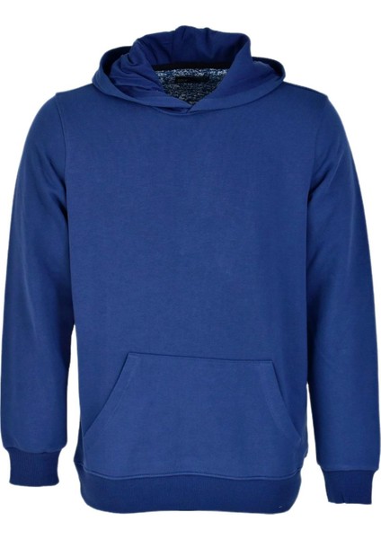 Erkek Kapüşonlu Basic Sweatshirt R2248 BGL-ST03192