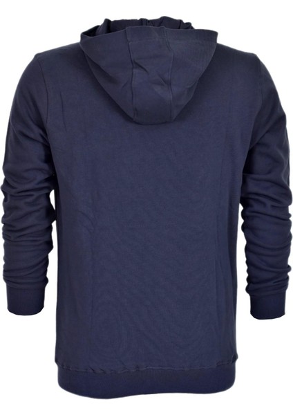 Erkek Kapüşonlu Baskılı Basic Sweatshirt R2219 BGL-ST03193