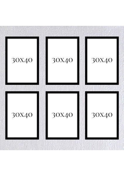 Altılı 30 x 40 Çerçeve ( Postersiz ) - Bos1014 fiyatları