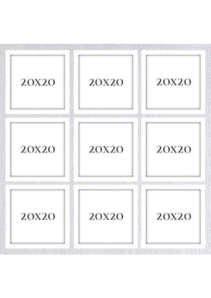 Dokuzlu 20 x 20 Çerçeve ( Postersiz ) - Bos1028 modelleri