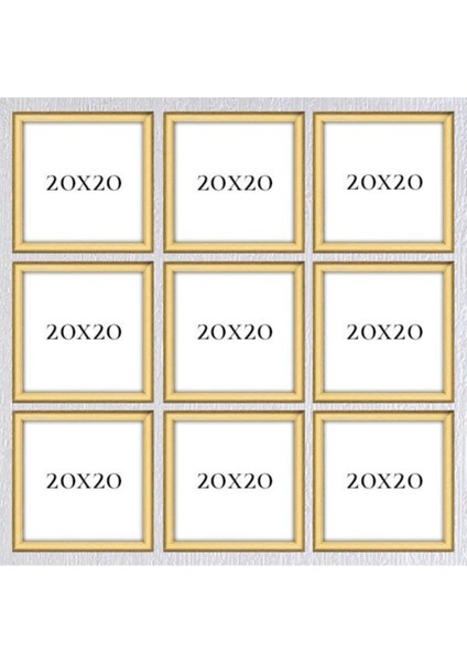Dokuzlu 20 x 20 Çerçeve ( Postersiz ) - Bos1028 fiyatları