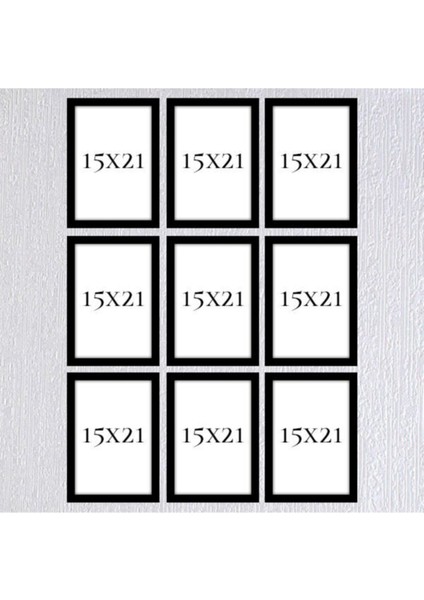 Dokuzlu 15 x 21 Çerçeve ( Postersiz ) - Bos1017 fırsatları