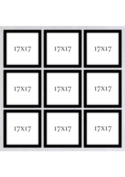 Dokuzlu 17 x 17 Çerçeve ( Postersiz ) - Bos1027