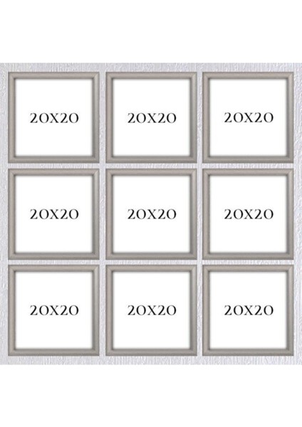 Dokuzlu 20 x 20 Çerçeve ( Postersiz ) - Bos1028