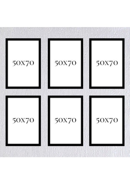 Altılı 50 x 70 Çerçeve ( Postersiz ) - Bos1016