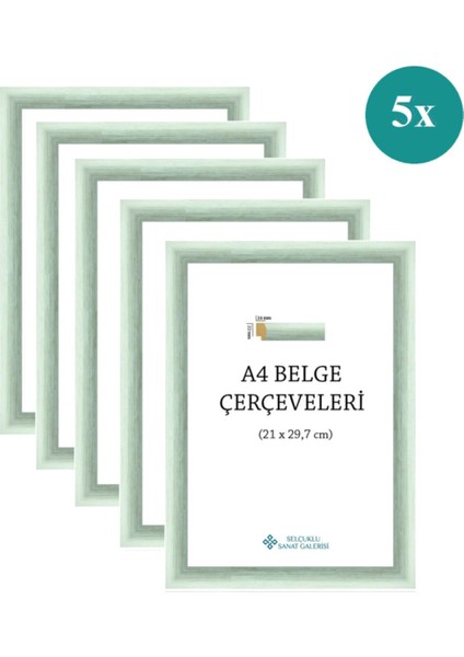 A4 Çerçeve 22mm 5'Li Paket (Renk:Gri)