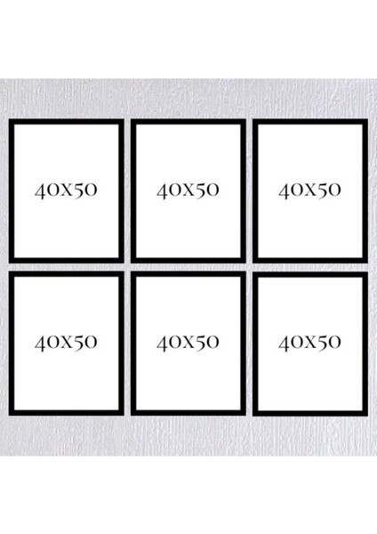 Altılı 40 x 50 Çerçeve ( Postersiz ) - Bos1015