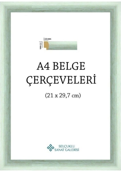 A4 Çerçeve 22mm(Renk:Gümüş Gri)