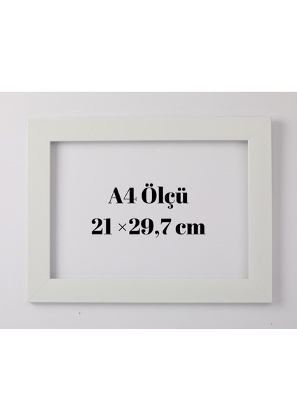 Standart A4 Çerçeve 21 x 29,7 cm Iç Ölçü.Pvc Camlı 30 Mm Çerçeve