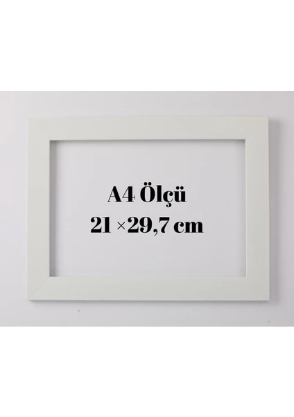 Standart A4 Çerçeve 21  x  29,7  cm  Iç Ölçü.Pvc Camlı 30 Mm Çerçeve