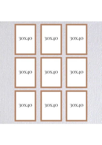 Dokuzlu 30 x 40 Çerçeve ( Postersiz ) - Bos1026 indirimleri